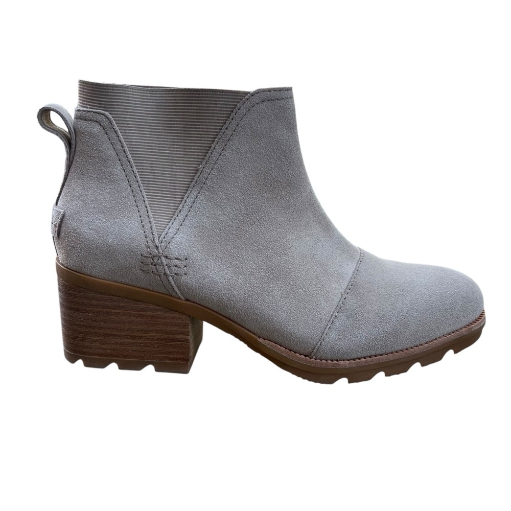 Sorel Women's Cate Water Resistant Lug Sole Chelsea Booties Size 9 Taupe - Picture 5 of 13